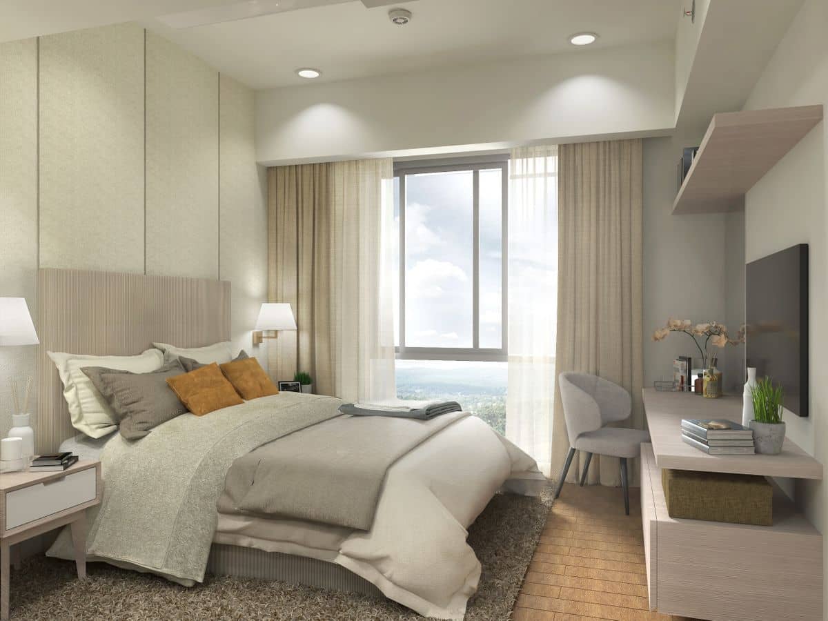Nara Residences - Rockwell Bacolod 2BR-Master-Bedroom_